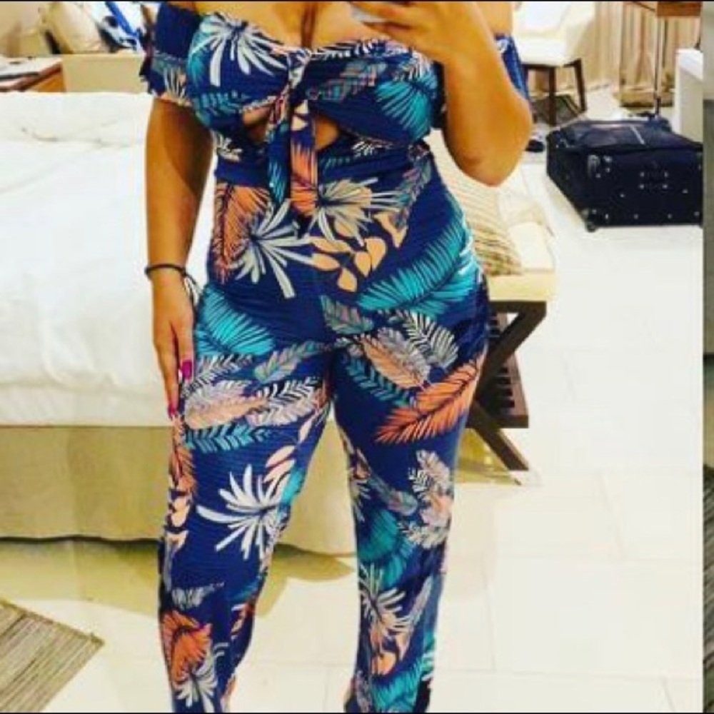 Touchdolls tropical vacation jumpsuit
